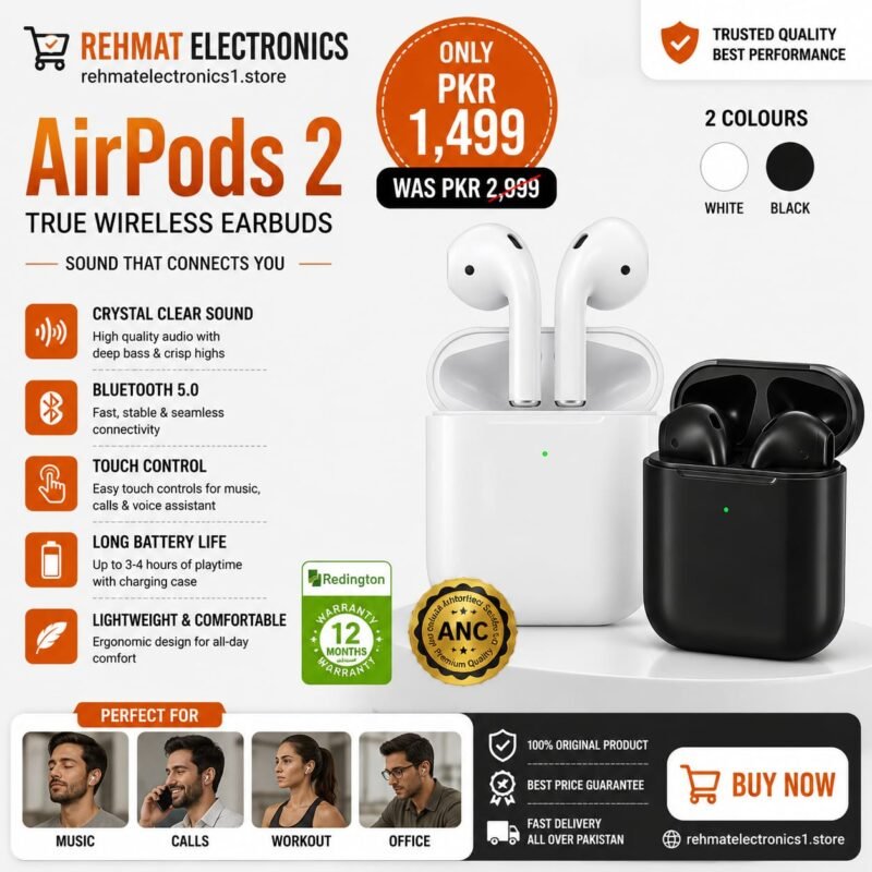 AirPods 2 True Wireless Earbuds