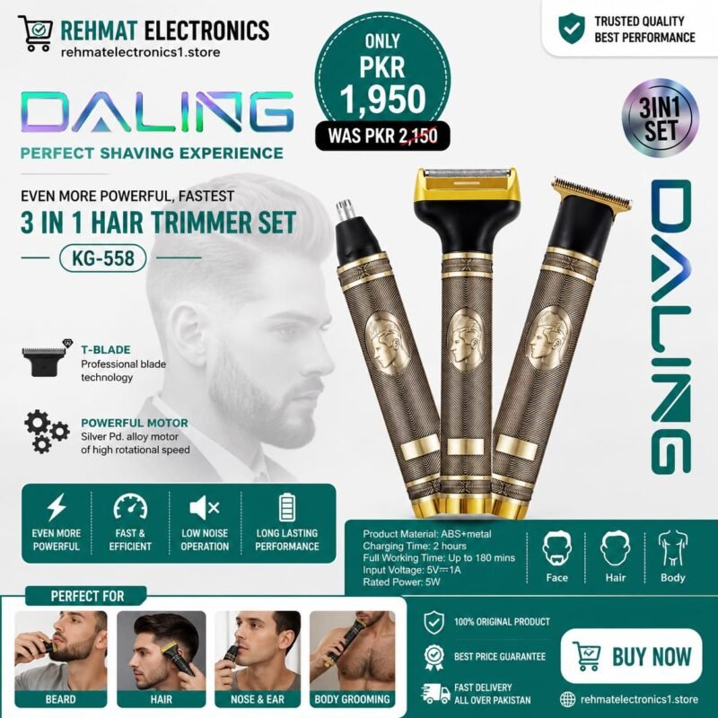 DALING 3-in-1 Hair Trimmer