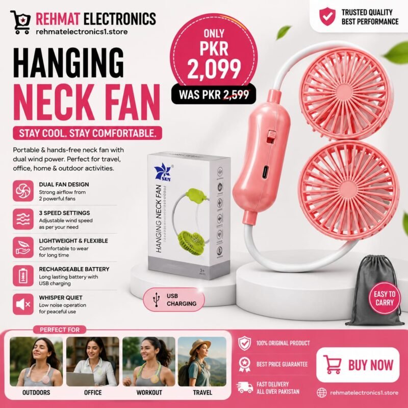 Hanging Neck Fan